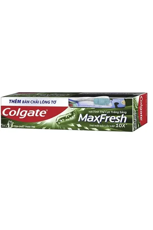 Kem Đánh Răng Colgate Maxfresh Than Tre – 225Gr + Tặng Bàn Chải Đánh Răng