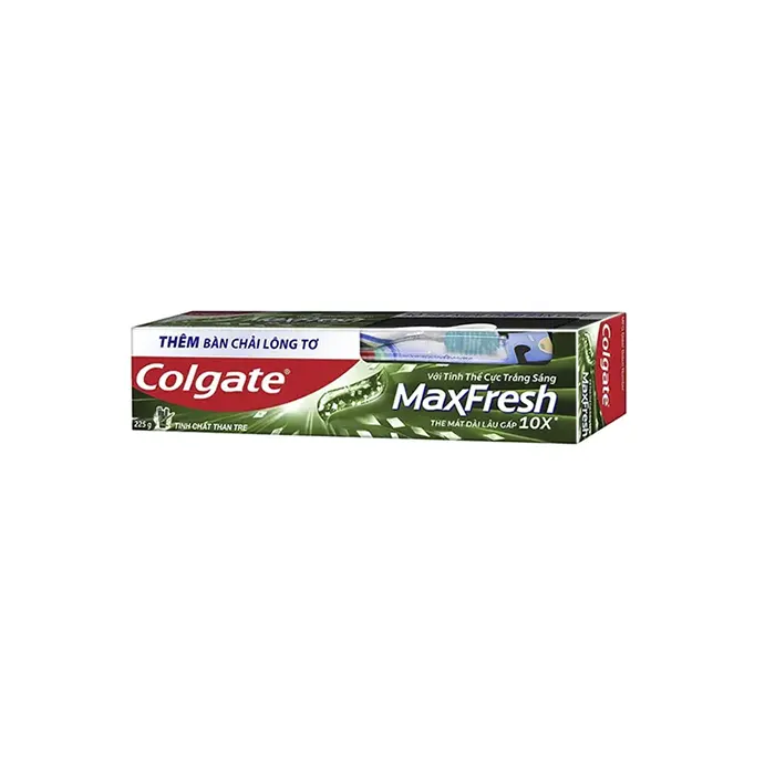 Kem Đánh Răng Colgate Maxfresh Than Tre – 225Gr + Tặng Bàn Chải Đánh Răng