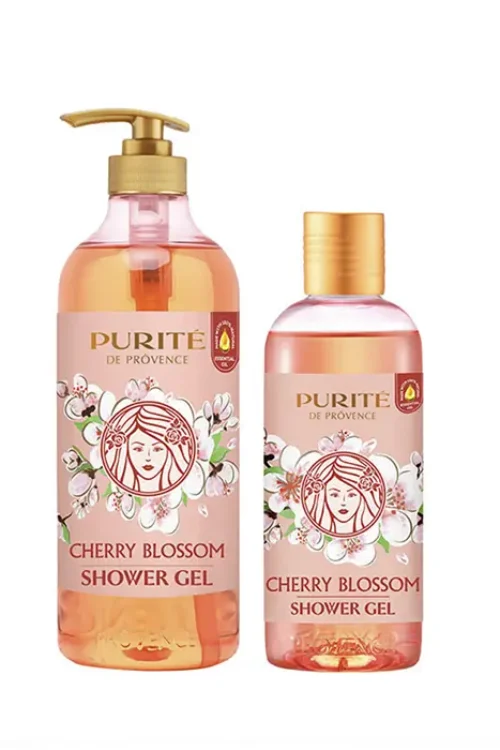 Combo 2 Chai Sữa Tắm Purité Hương Hoa Anh Đào 850ML Và 250ML