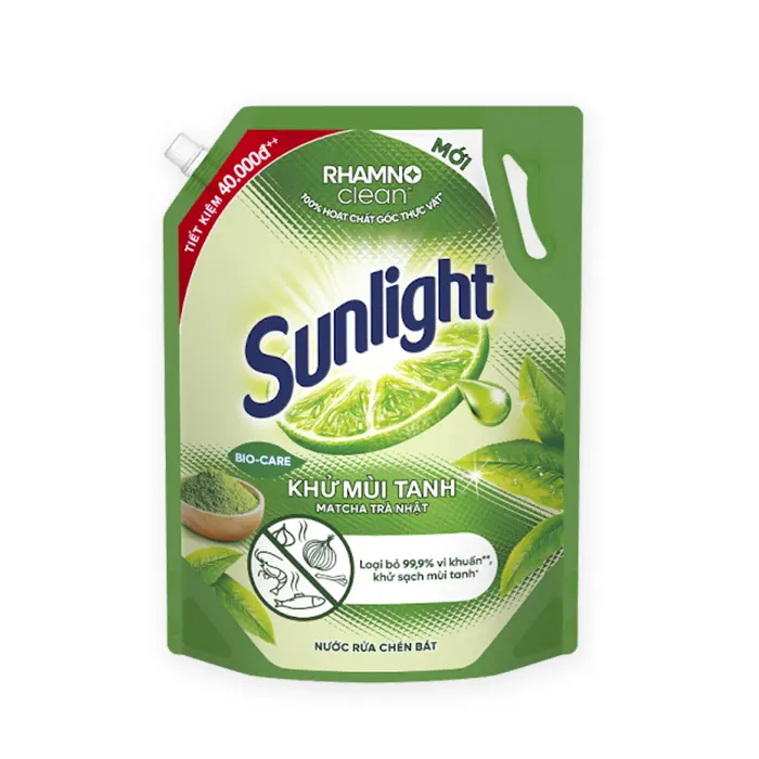Nước Rửa Chén Sunlight Chanh & Trà Xanh – 3.5kg