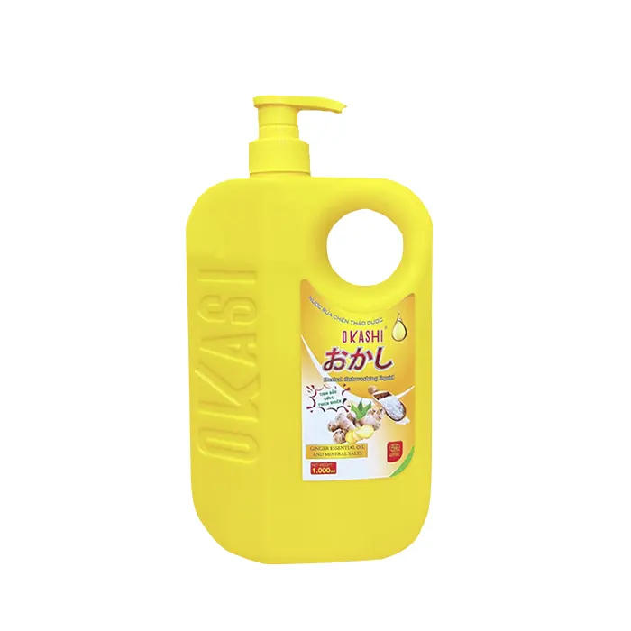 Nước Rửa Chén Okashi Thảo Dược - Tinh Dầu Gừng